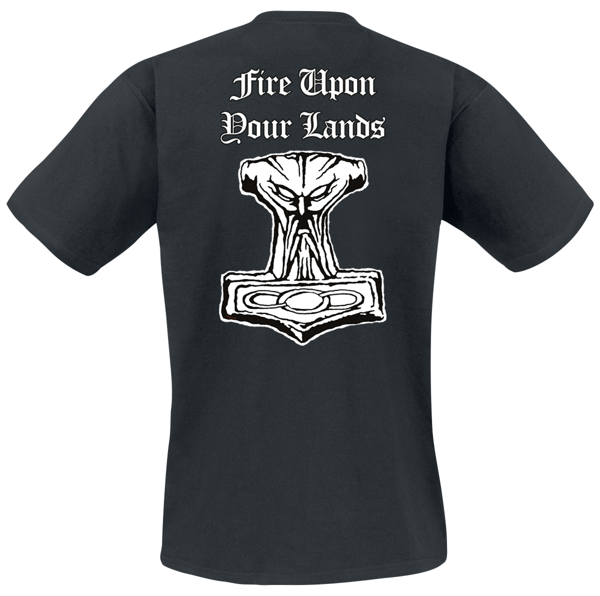 T-Shirt Manches courtes  de Unleashed - Fire Upon Your Lands - S à M - pour Homme - noir - Unleashed - View 2