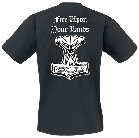 T-Shirt Manches courtes  de Unleashed - Fire Upon Your Lands - S à M - pour Homme - noir - Unleashed - View 2