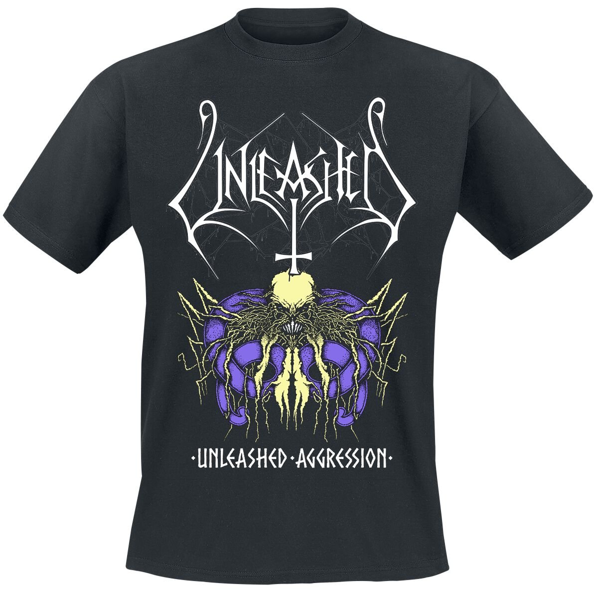 T-Shirt Manches courtes  de Unleashed - Aggression - S à XXL - pour Homme - noir - Unleashed