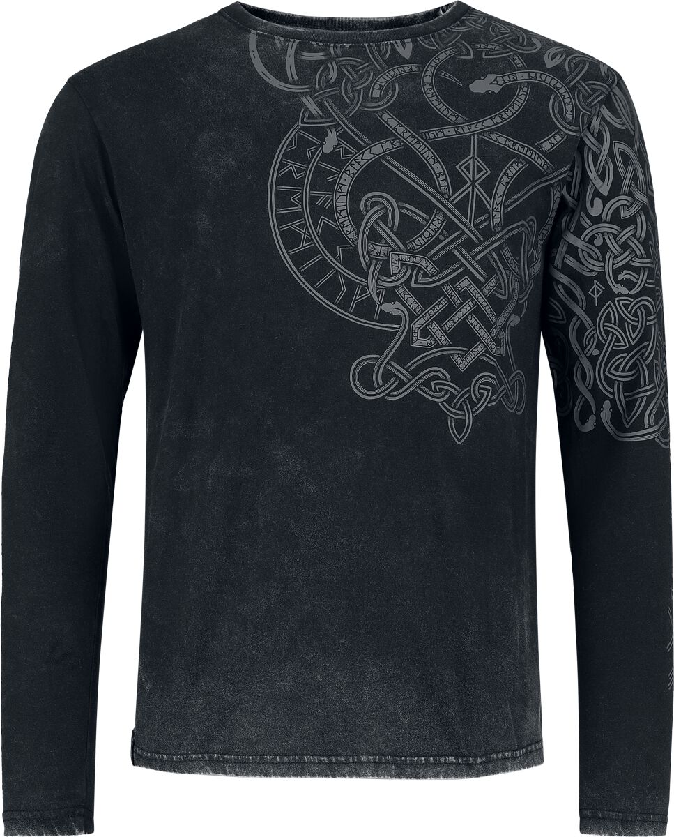T-shirt manches longues  de Black Premium by EMP - Celtic Snake - S à XXL - pour Homme - noir - Black Premium by EMP