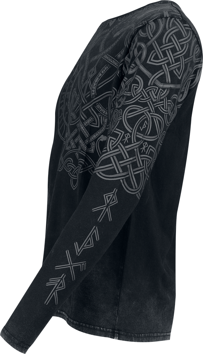 T-shirt manches longues  de Black Premium by EMP - Celtic Snake - S à XXL - pour Homme - noir - Black Premium by EMP - View 2