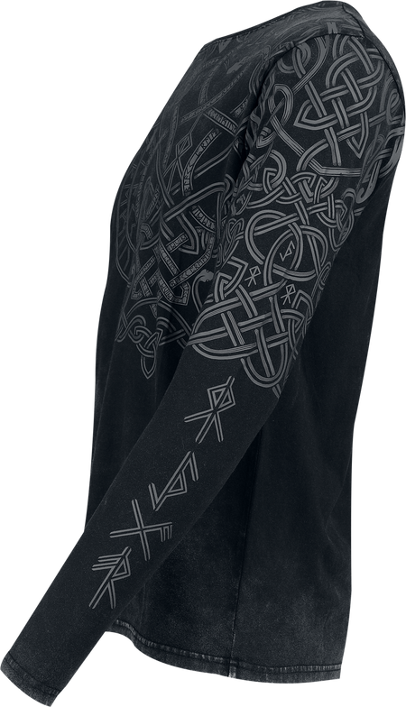 T-shirt manches longues  de Black Premium by EMP - Celtic Snake - S à XXL - pour Homme - noir - Black Premium by EMP - View 2