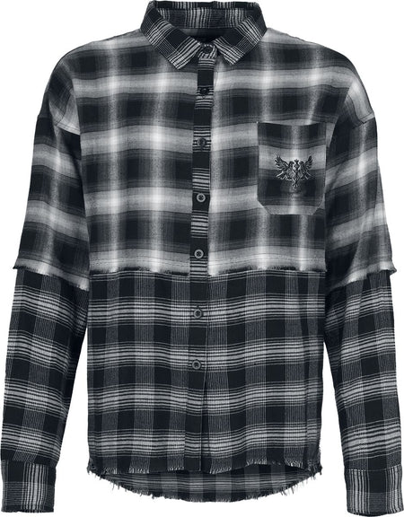 Chemise en flanelle  de Black Premium by EMP - Pagan Roots - S à XXL - pour Femme - noir - Black Premium by EMP