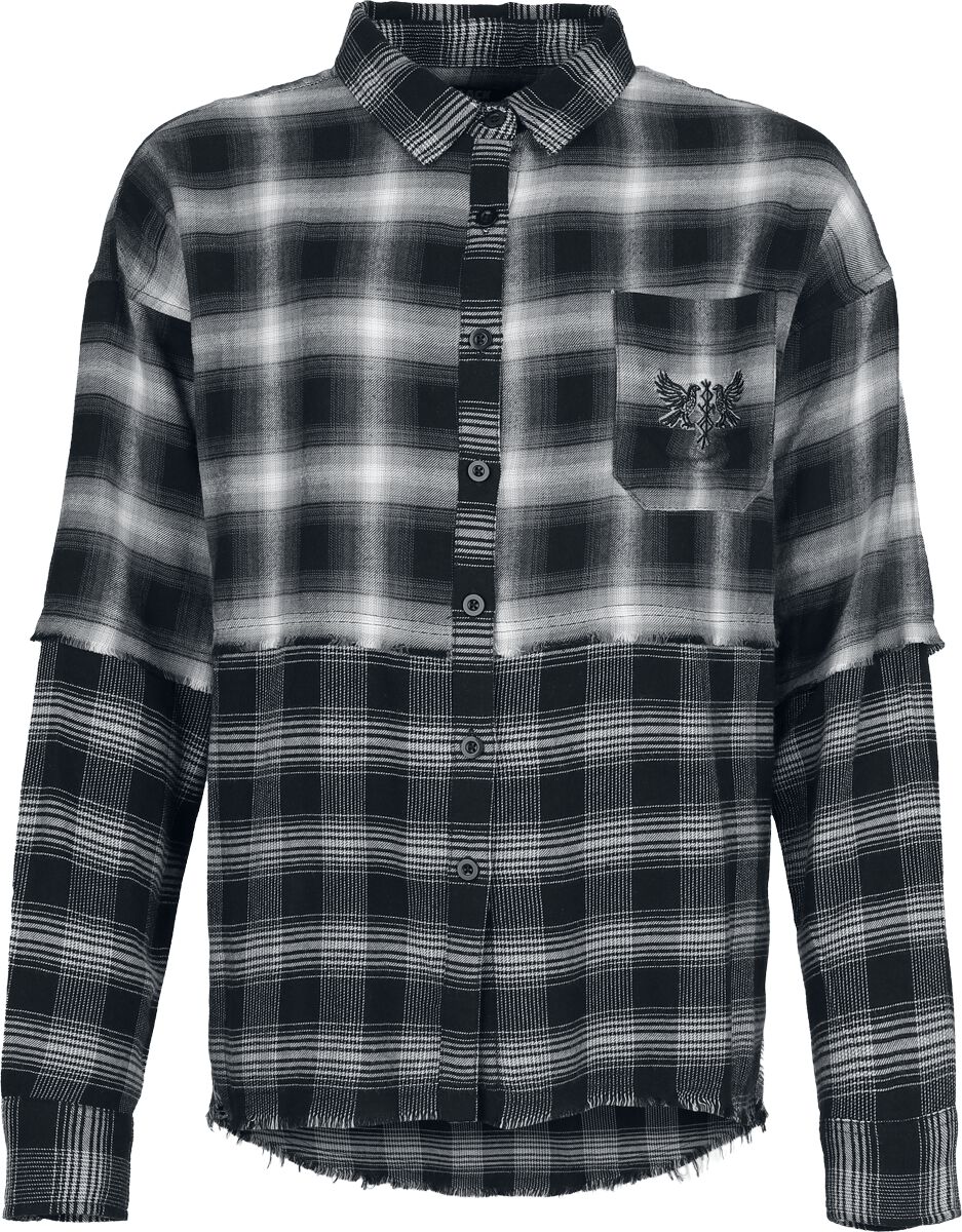 Chemise en flanelle  de Black Premium by EMP - Pagan Roots - S à XXL - pour Femme - noir - Black Premium by EMP