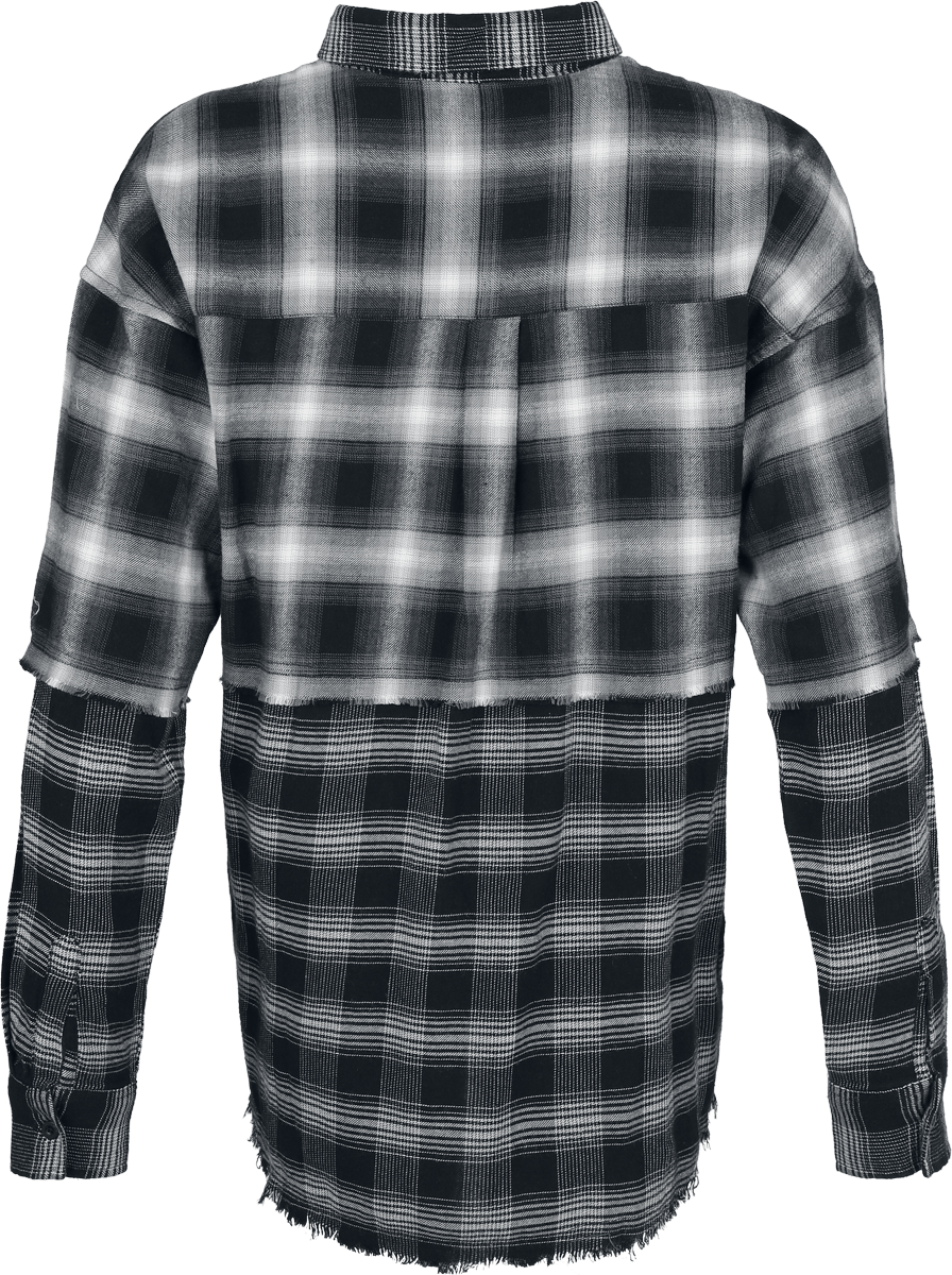 Chemise en flanelle  de Black Premium by EMP - Pagan Roots - S à XXL - pour Femme - noir - Black Premium by EMP - View 2