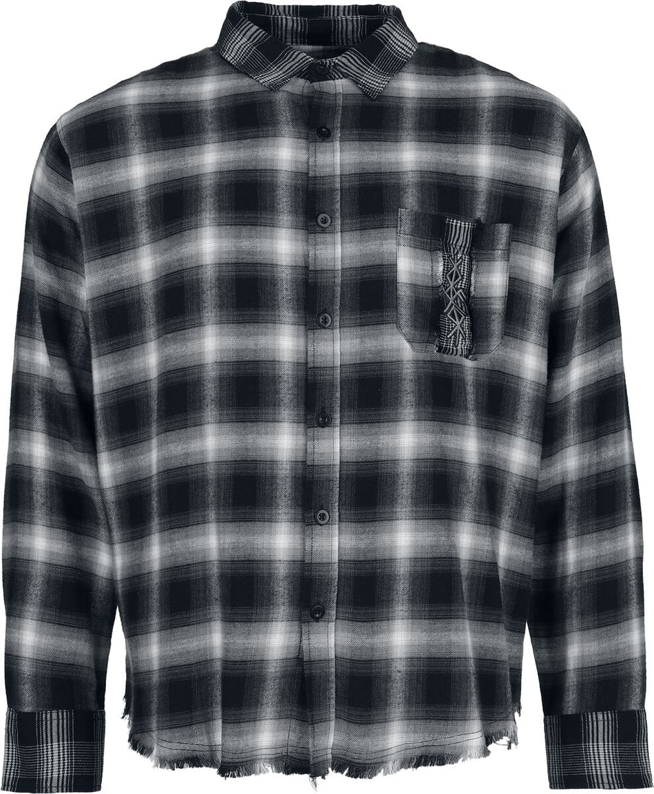 Chemise en flanelle  de Black Premium by EMP - Pagan Roots - T-Shirt Oversize - S à XXL - pour Homme - noir - Black Premium by EMP