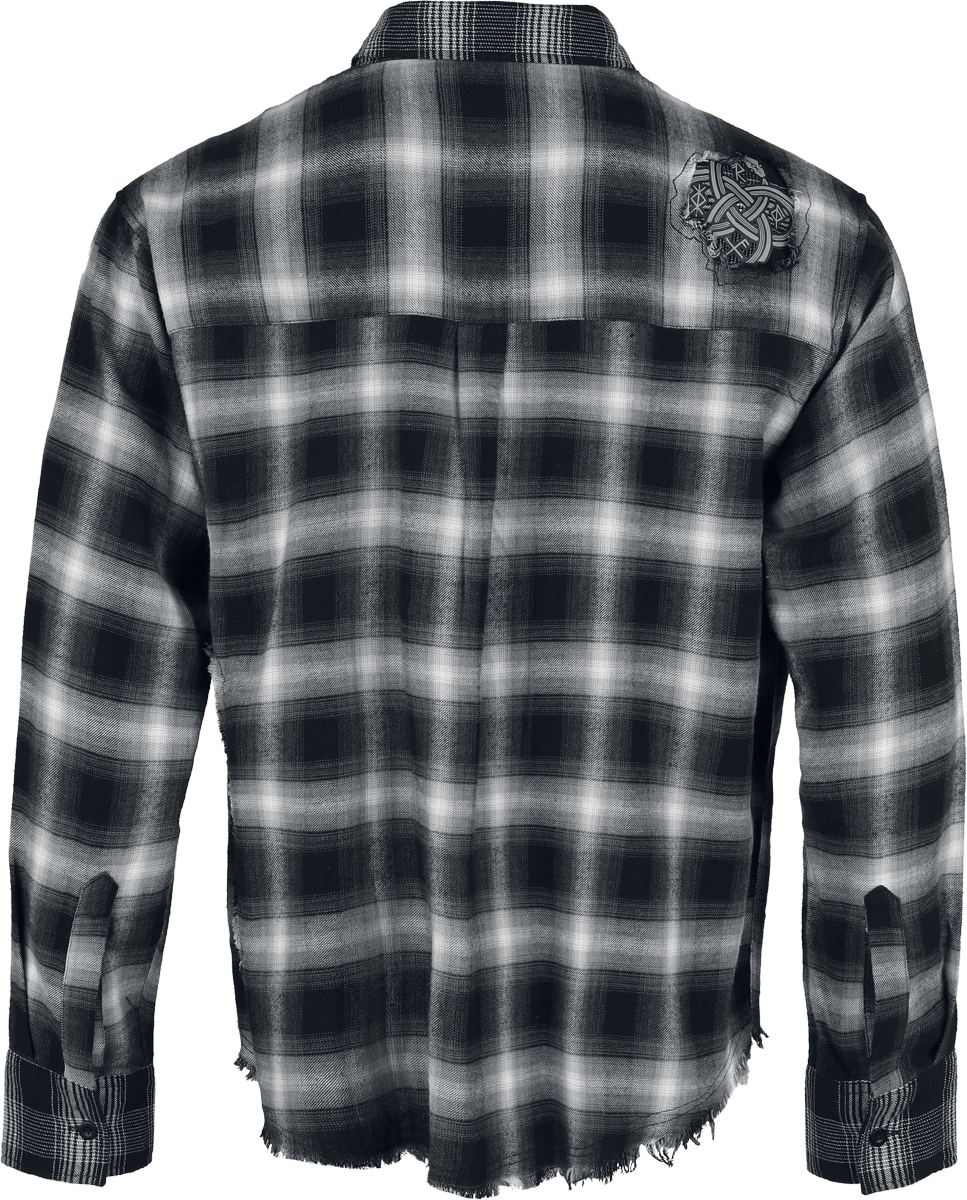 Chemise en flanelle  de Black Premium by EMP - Pagan Roots - T-Shirt Oversize - S à XXL - pour Homme - noir - Black Premium by EMP - View 2