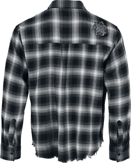 Chemise en flanelle  de Black Premium by EMP - Pagan Roots - T-Shirt Oversize - S à XXL - pour Homme - noir - Black Premium by EMP - View 2