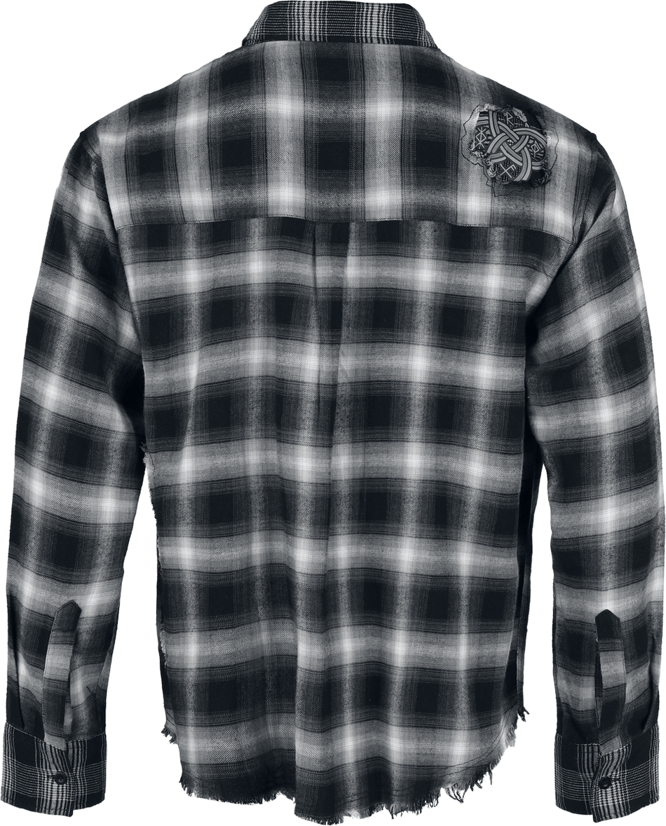 Chemise en flanelle  de Black Premium by EMP - Pagan Roots - T-Shirt Oversize - S à XXL - pour Homme - noir - Black Premium by EMP - View 2
