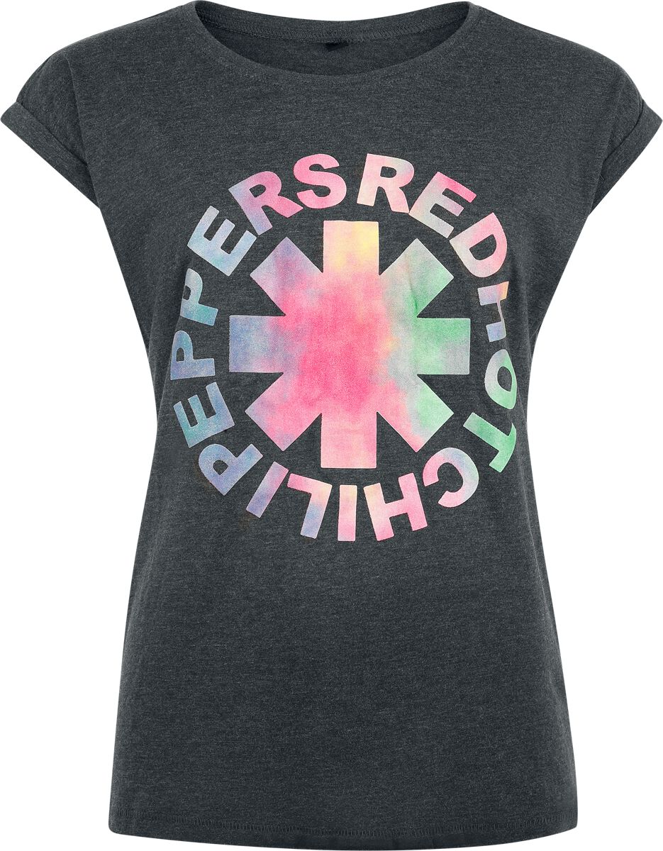 T-Shirt Manches courtes  de Red Hot Chili Peppers - Coloured Logo Crystal - S à XL - pour Femme - anthracite - Red Hot Chili Peppers