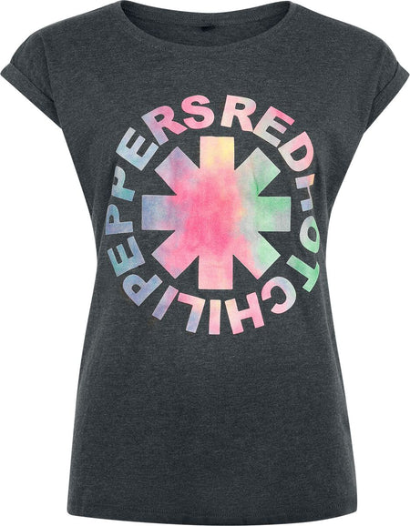 T-Shirt Manches courtes  de Red Hot Chili Peppers - Coloured Logo Crystal - S à XL - pour Femme - anthracite - Red Hot Chili Peppers