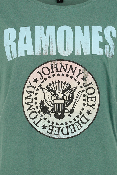 T-Shirt Manches courtes  de Ramones - Coloured Crest Crystal - S - pour Femme - vert - Ramones - View 2