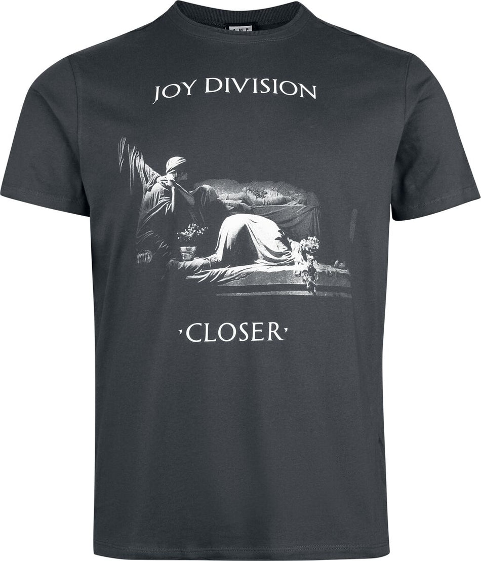 T-Shirt Manches courtes  de Joy Division - Amplified Collection - Closer - XS à XXL - pour Homme - anthracite - Joy Division