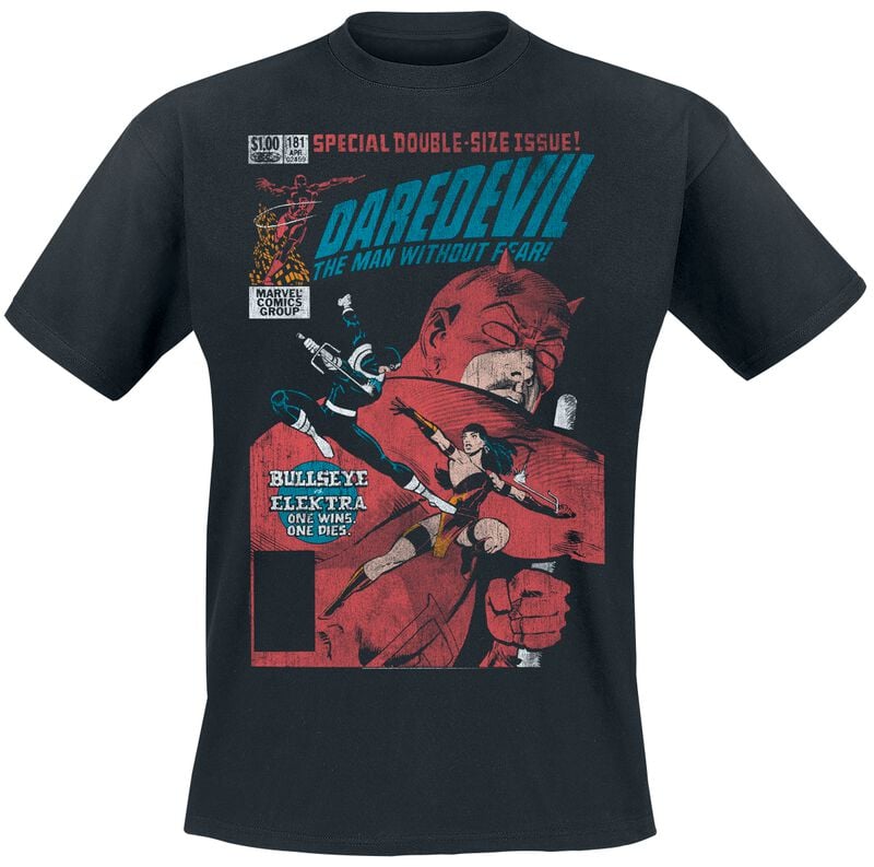 T-Shirt Manches courtes Disney de Daredevil - S à 3XL - pour Homme - noir - Daredevil