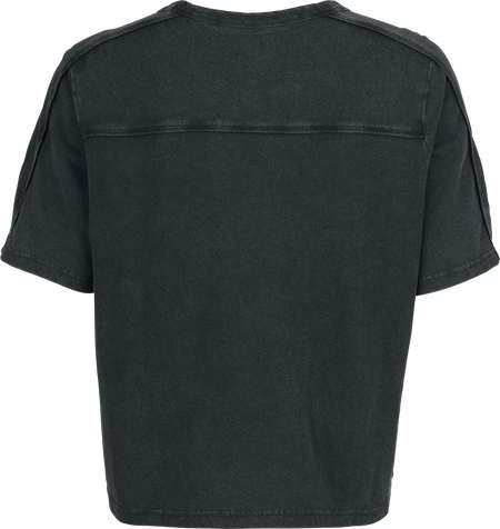 T-Shirt Manches courtes  de Black Premium by EMP - Essential - T-Shirt Lacé - M à XL - pour Femme - noir - Black Premium by EMP - View 2