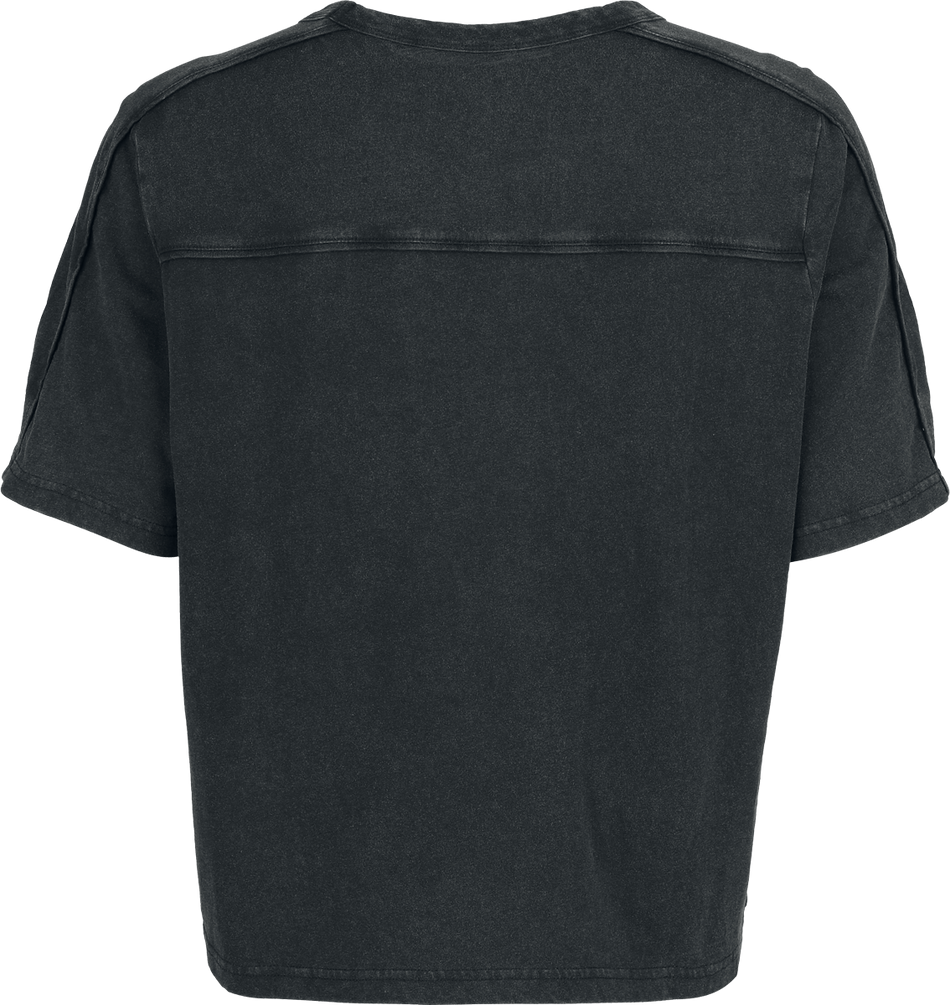 T-Shirt Manches courtes  de Black Premium by EMP - Essential - T-Shirt Lacé - M à XL - pour Femme - noir - Black Premium by EMP - View 2