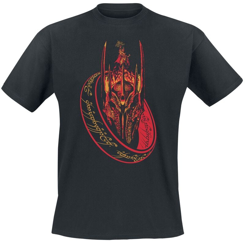T-Shirt Manches courtes  de Le Seigneur Des Anneaux - Sauron Ring - S à 3XL - pour Homme - noir - Le Seigneur Des Anneaux