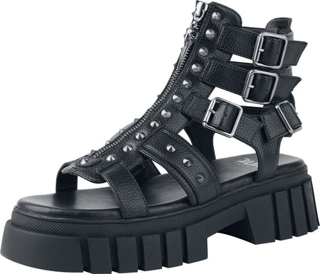 Tongs  de Black Premium by EMP - Sandales Cloutées - EU37 à EU41 - pour Femme - noir - Black Premium by EMP