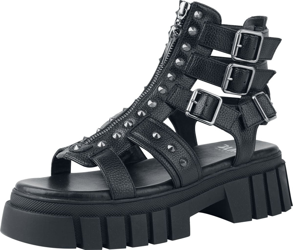 Tongs  de Black Premium by EMP - Sandales Cloutées - EU37 à EU41 - pour Femme - noir - Black Premium by EMP