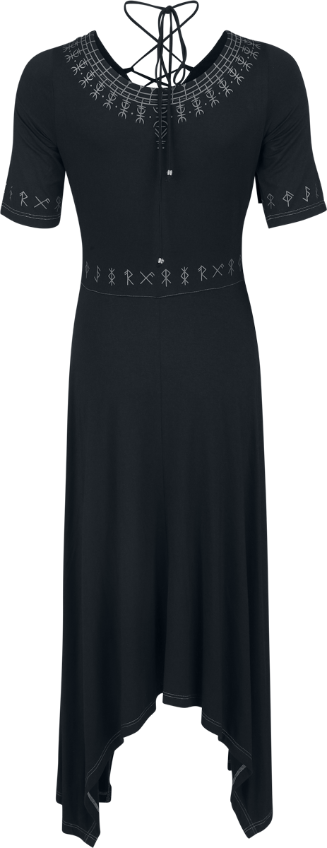 Robe longue  de Black Premium by EMP - Pagan Roots - Robe Asymétrique avec Laçage - S à XXL - pour Femme - noir - Black Premium by EMP - View 2