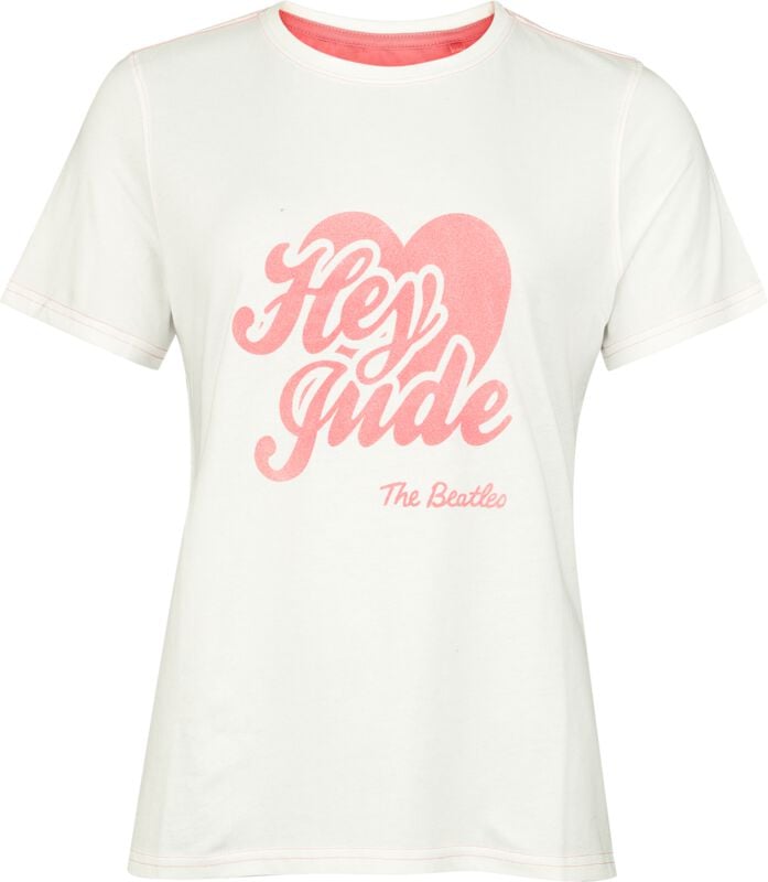 T-Shirt Manches courtes  de The Beatles - Hey Jude - XS à XL - pour Femme - blanc - The Beatles