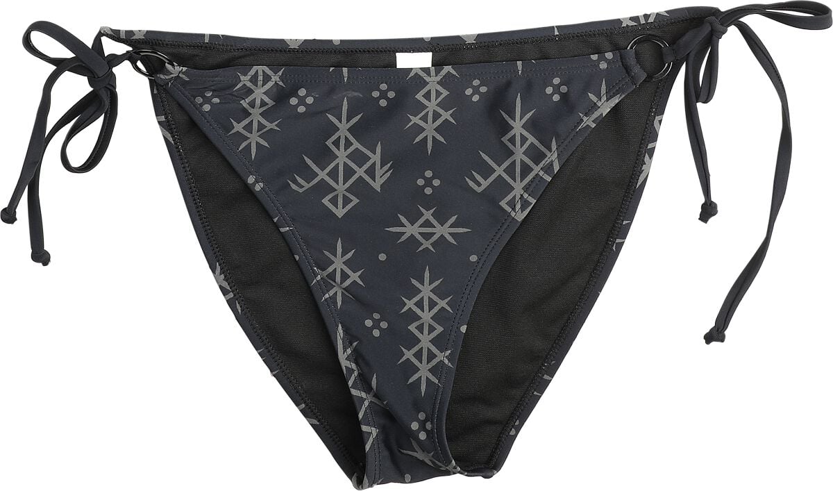 Bas de bikini  de Black Premium by EMP - Pagan Roots - Bas de Bikini avec Anneaux en Métal - S à XXL - pour Femme - noir - Black Premium by EMP