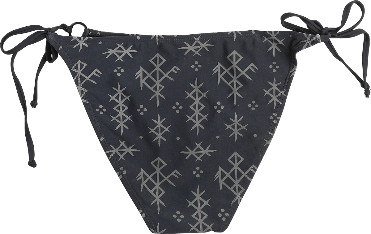Bas de bikini  de Black Premium by EMP - Pagan Roots - Bas de Bikini avec Anneaux en Métal - S à XXL - pour Femme - noir - Black Premium by EMP - View 2