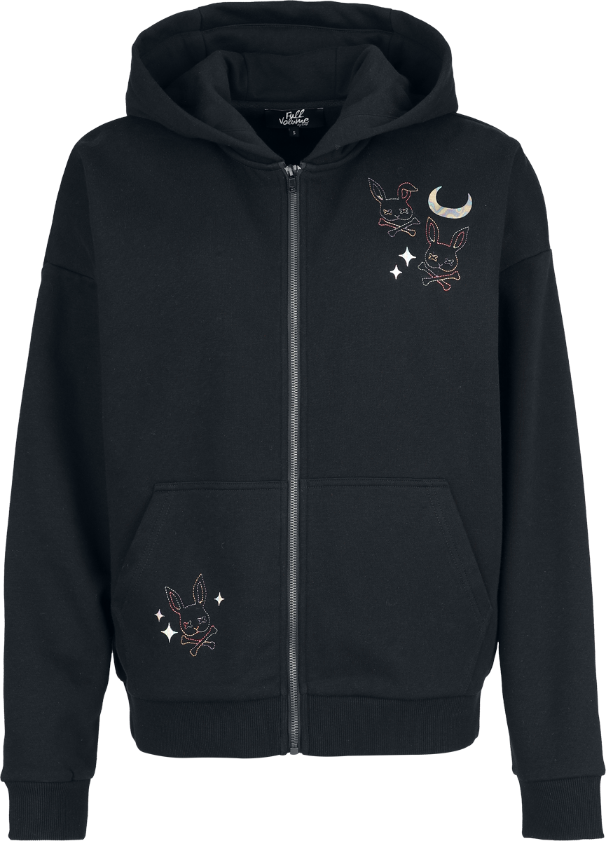 Sweat-shirt zippé à capuche  de Full Volume by EMP - Cute Morbid - S à XXL - pour Femme - noir - Full Volume by EMP - View 2