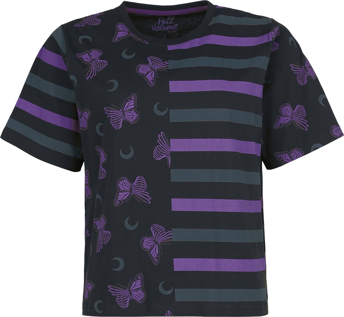 T-Shirt Manches courtes  de Full Volume by EMP - Cute Morbid - boxy Fit - S à XXL - pour Femme - noir - Full Volume by EMP