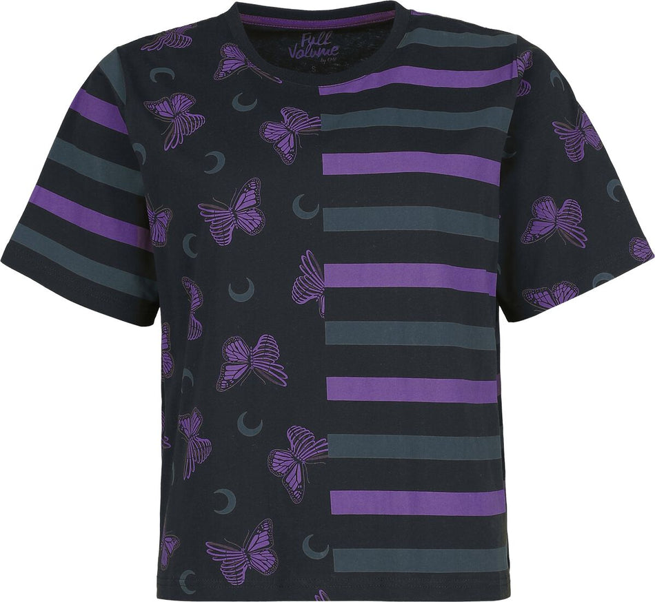 T-Shirt Manches courtes  de Full Volume by EMP - Cute Morbid - boxy Fit - S à XXL - pour Femme - noir - Full Volume by EMP