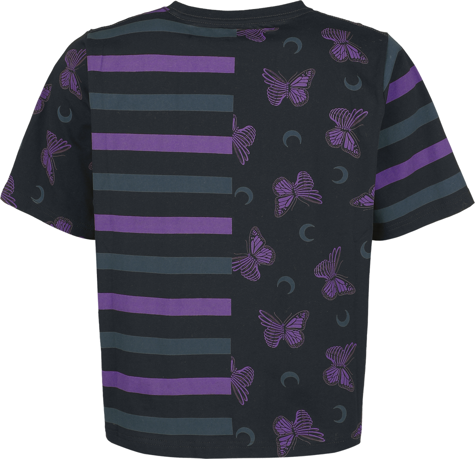 T-Shirt Manches courtes  de Full Volume by EMP - Cute Morbid - boxy Fit - S à XXL - pour Femme - noir - Full Volume by EMP - View 2