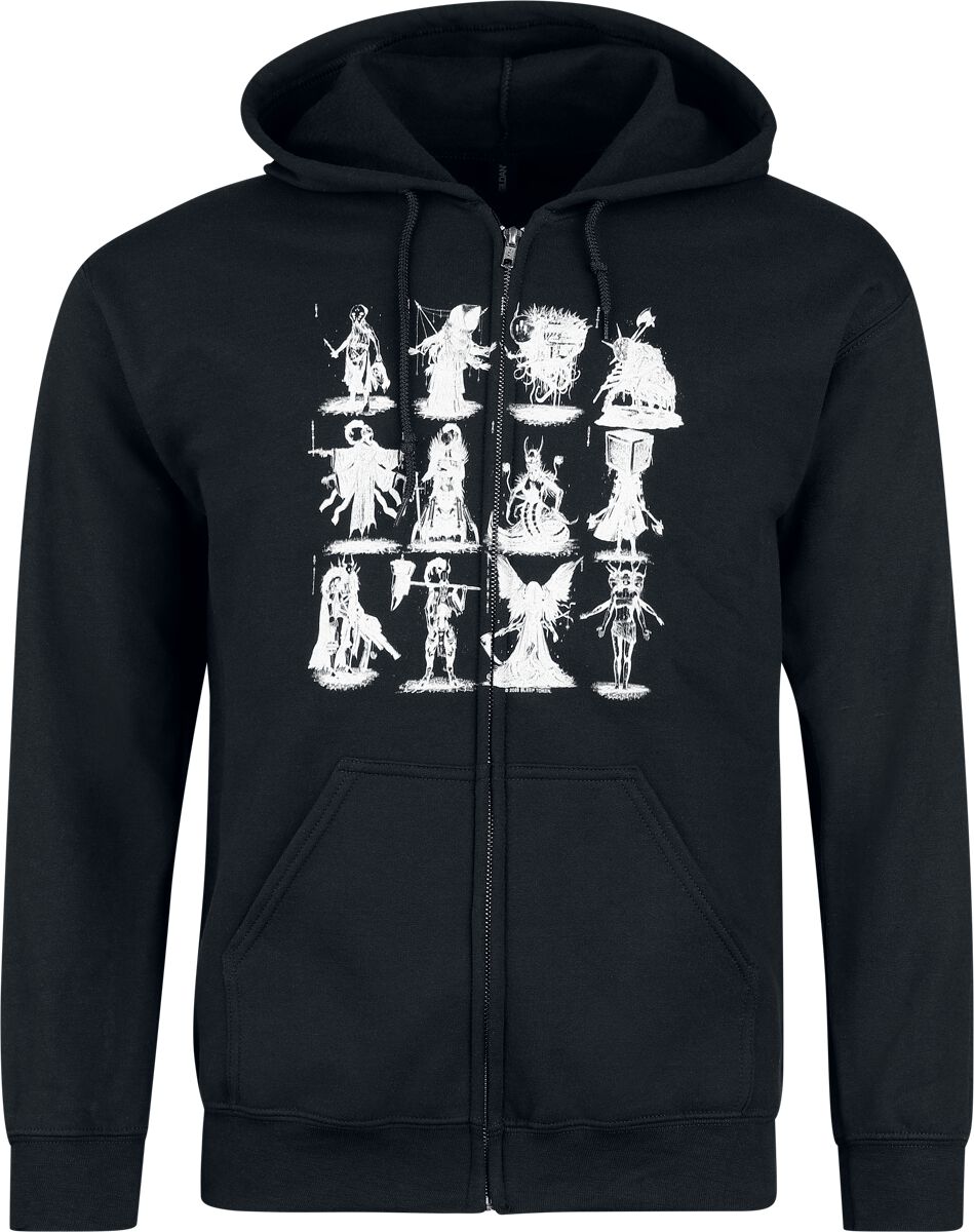 Sweat-shirt zippé à capuche  de Sleep Token - Grid - S à 4XL - pour Homme - noir - Sleep Token