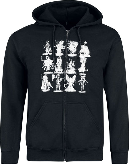 Sweat-shirt zippé à capuche  de Sleep Token - Grid - S à 4XL - pour Homme - noir - Sleep Token