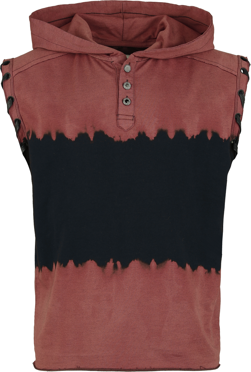 Débardeur  de Black Premium by EMP - Pagan Roots - Débardeur à Capuche - S à XXL - pour Homme - noir/rouge - Black Premium by EMP - View 2