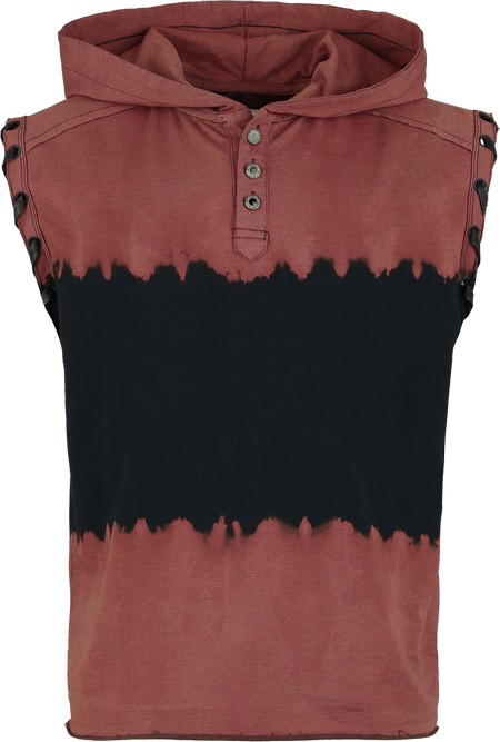 Débardeur  de Black Premium by EMP - Pagan Roots - Débardeur à Capuche - S à XXL - pour Homme - noir/rouge - Black Premium by EMP - View 2