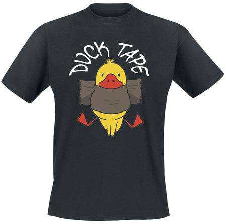 T-Shirt Manches courtes Fun de Tierisch - Duck Tape - M à 3XL - pour Homme - noir - Tierisch