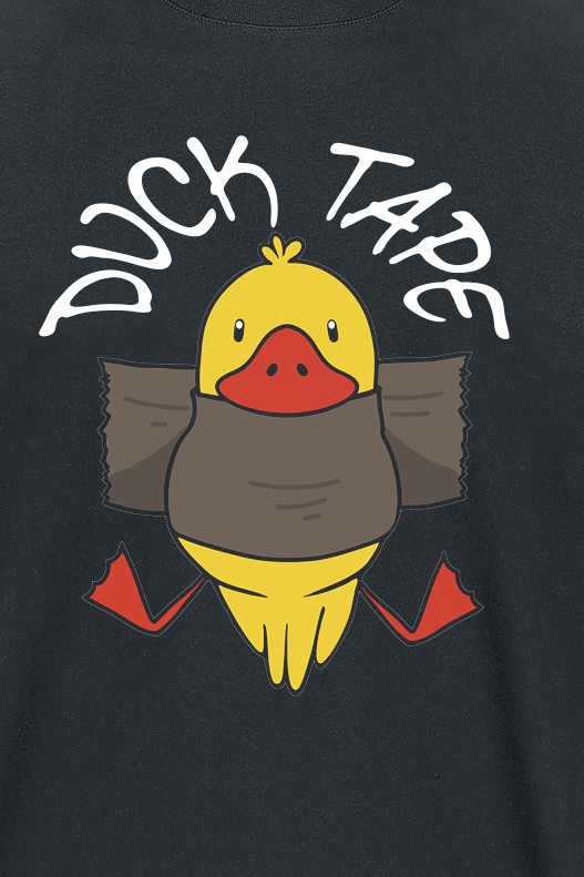 T-Shirt Manches courtes Fun de Tierisch - Duck Tape - M à 3XL - pour Homme - noir - Tierisch - View 2