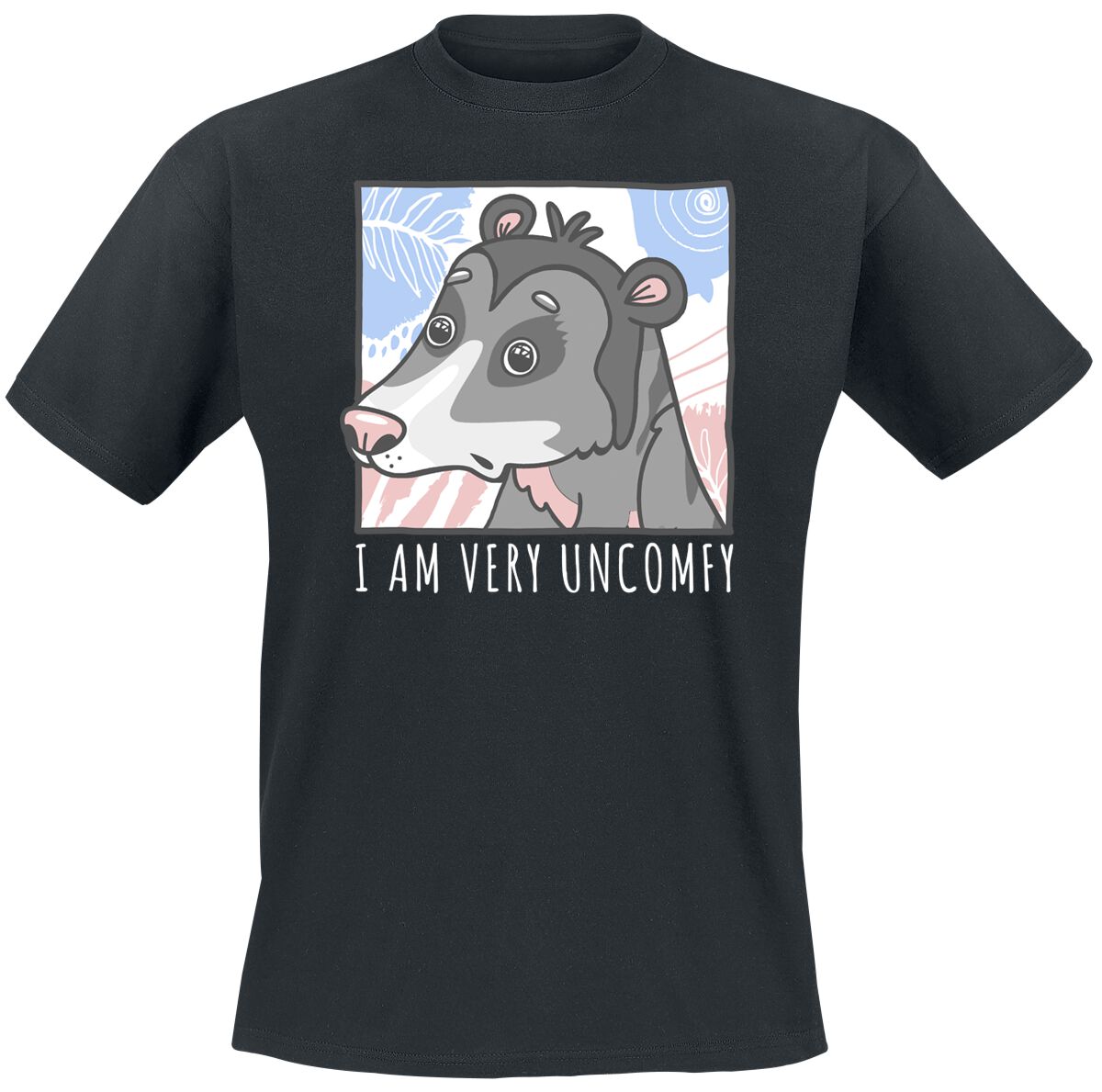 T-Shirt Manches courtes Fun de Tierisch - Uncomfy - M à 3XL - pour Homme - noir - Tierisch