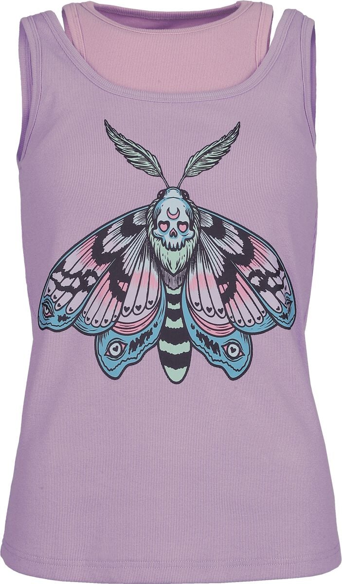 Top  de Full Volume by EMP - Creepy Pastels - Haut 2-en-1 - S à XXL - pour Femme - lilas - Full Volume by EMP