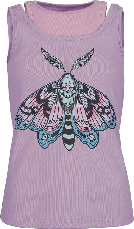 Top  de Full Volume by EMP - Creepy Pastels - Haut 2-en-1 - S à XXL - pour Femme - lilas - Full Volume by EMP