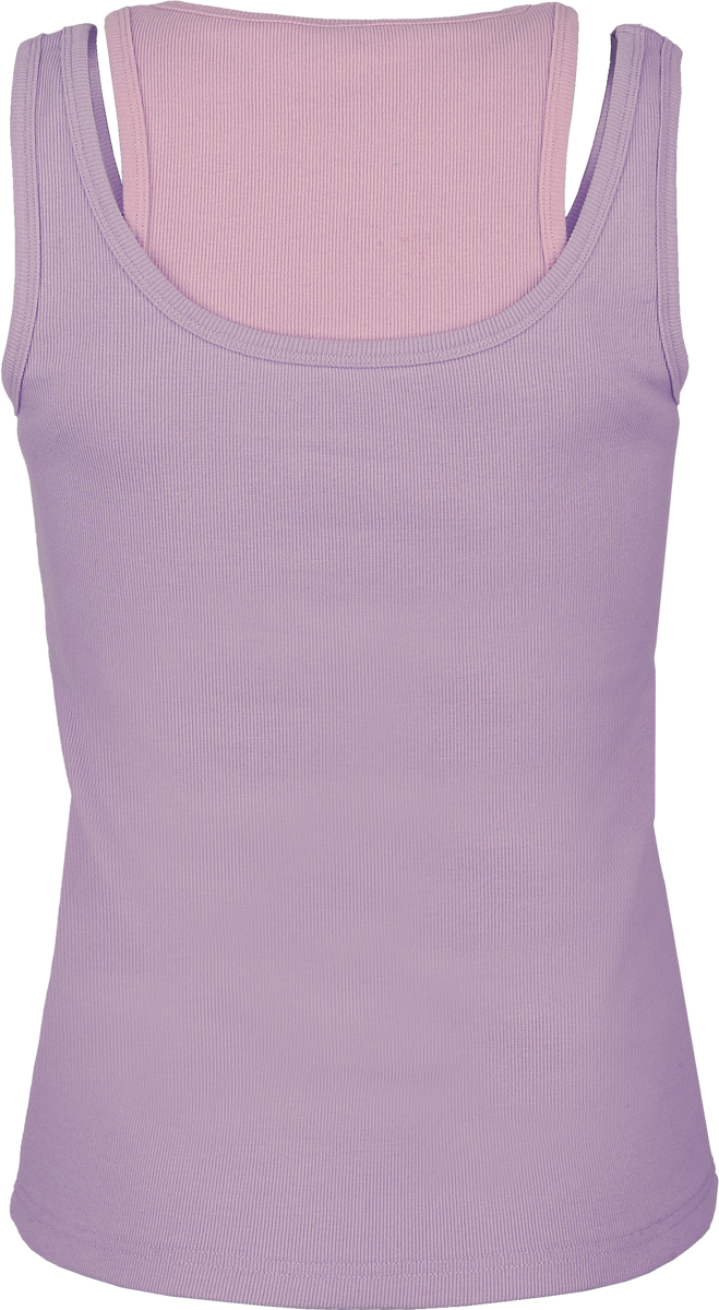 Top  de Full Volume by EMP - Creepy Pastels - Haut 2-en-1 - S à XXL - pour Femme - lilas - Full Volume by EMP - View 2