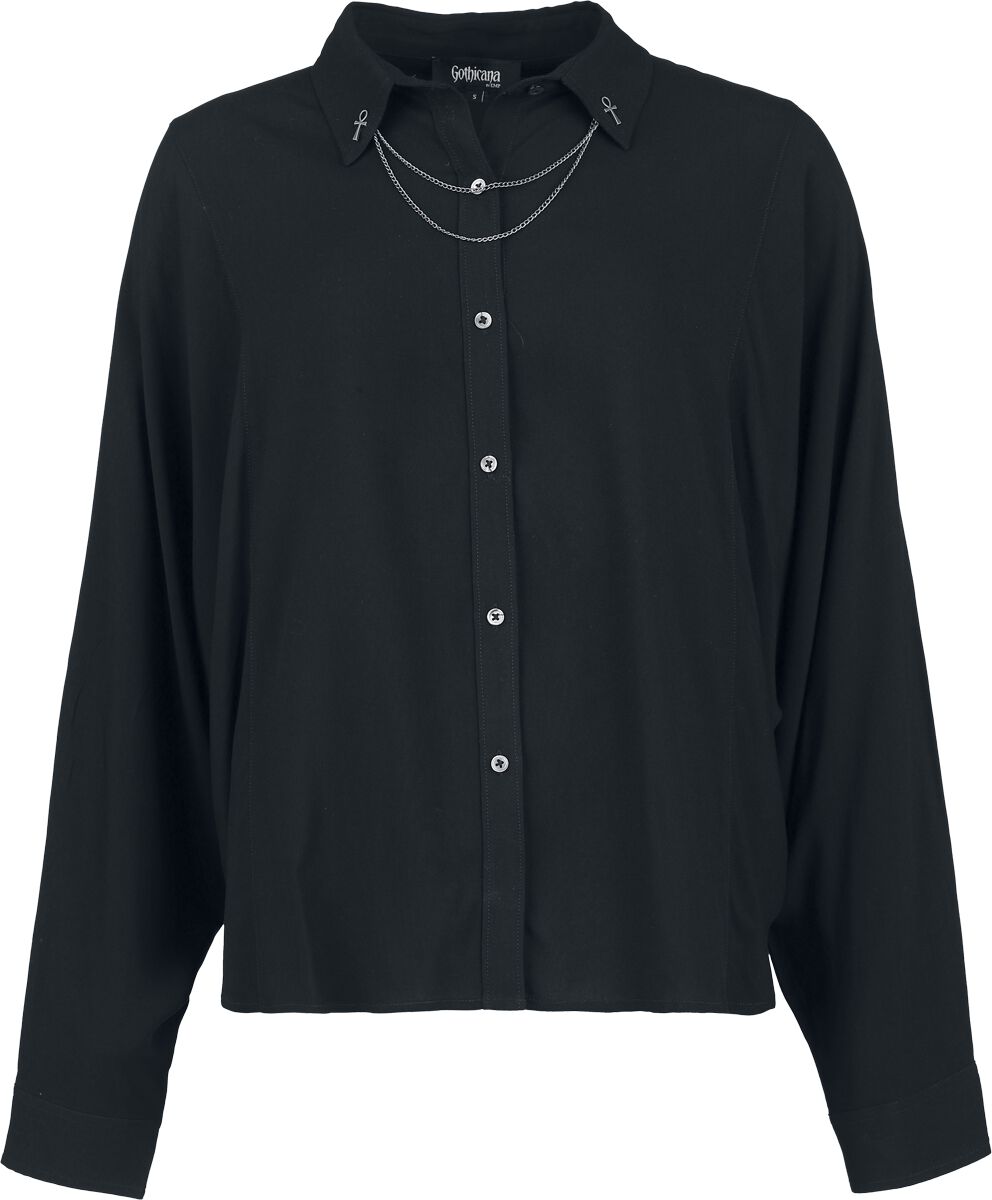 Chemisier Gothic de Gothicana by EMP - Corporate Goth - S à XXL - pour Femme - noir - Gothicana by EMP