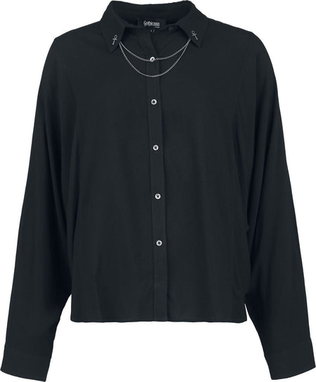 Chemisier Gothic de Gothicana by EMP - Corporate Goth - S à XXL - pour Femme - noir - Gothicana by EMP