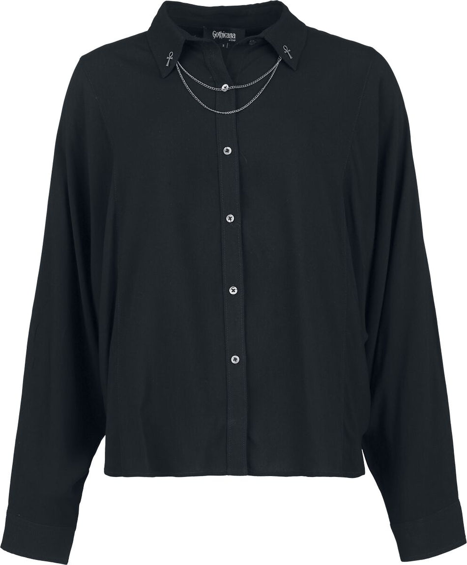 Chemisier Gothic de Gothicana by EMP - Corporate Goth - S à XXL - pour Femme - noir - Gothicana by EMP