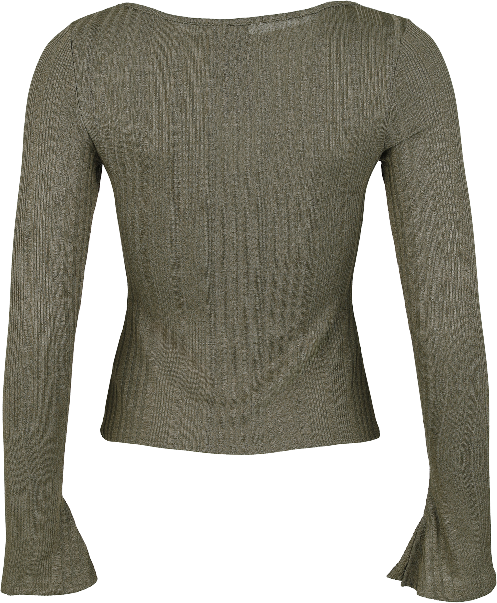 T-shirt manches longues  de Killstar - Forest Fable - Ethereal Forest - Haut - XS à XXL - pour Femme - kaki - Killstar - View 2