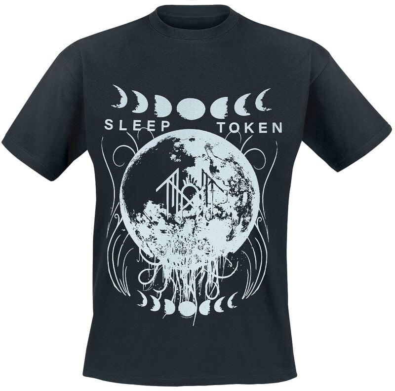 T-Shirt Manches courtes  de Sleep Token - Moons - S à 4XL - pour Homme - noir - Sleep Token