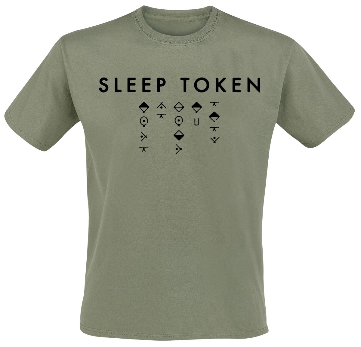 T-Shirt Manches courtes  de Sleep Token - Alphabet 2 - S à 4XL - pour Homme - vert - Sleep Token