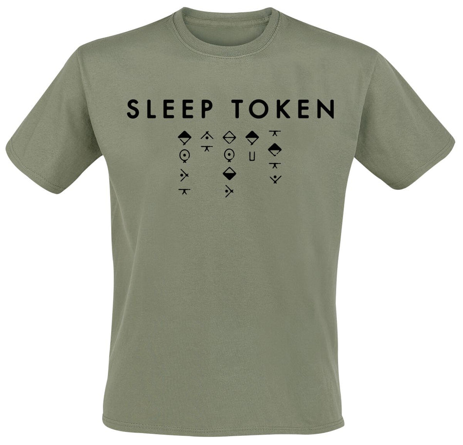 T-Shirt Manches courtes  de Sleep Token - Alphabet 2 - S à 4XL - pour Homme - vert - Sleep Token