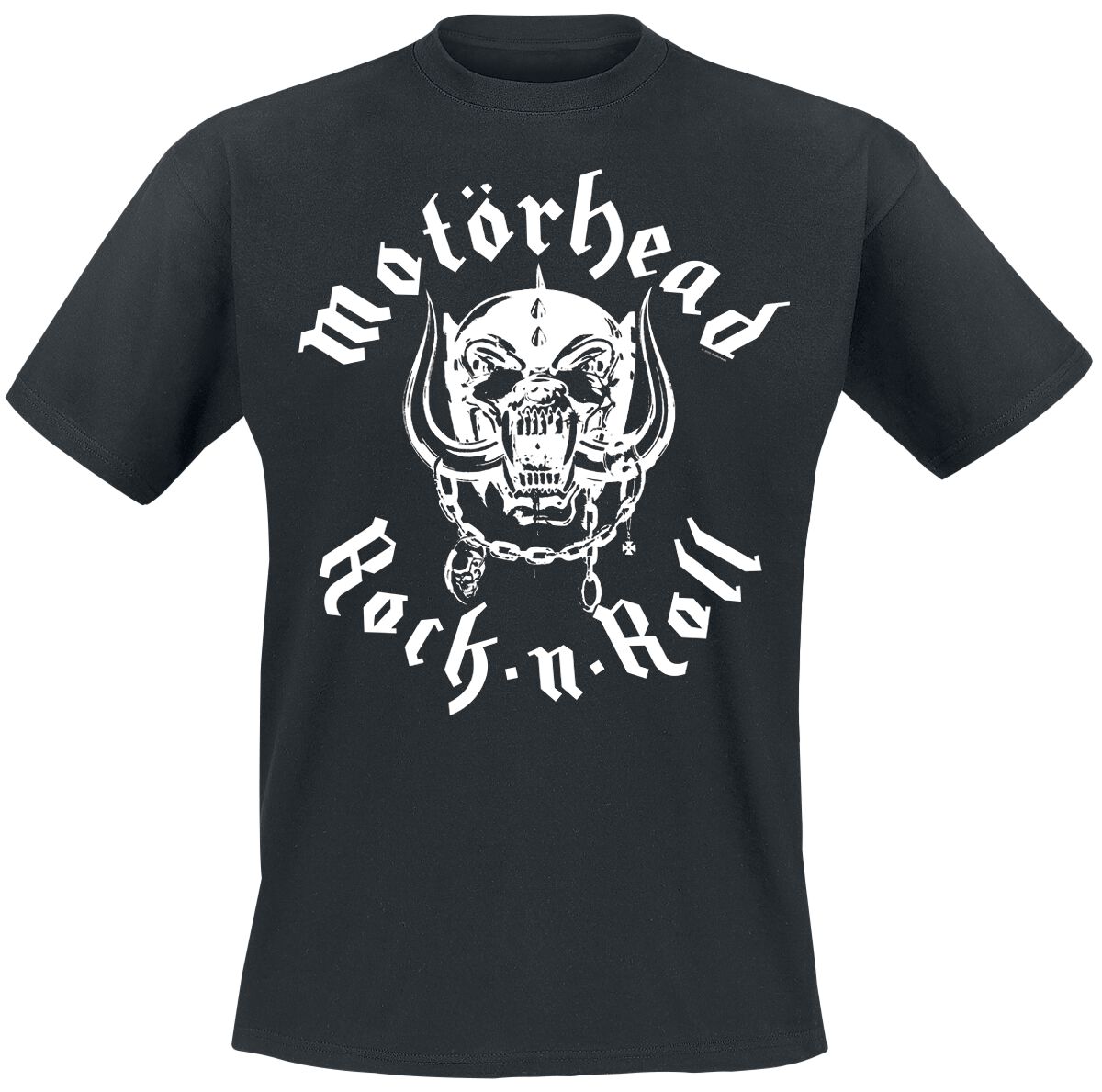 T-Shirt Manches courtes  de Motörhead - Rock 'n' Roll Lyrics - S à 4XL - pour Homme - noir - Motörhead