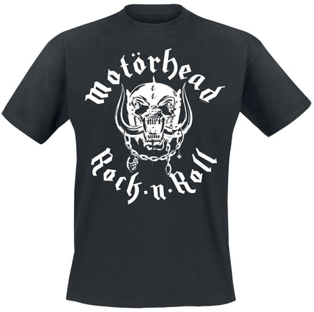 T-Shirt Manches courtes  de Motörhead - Rock 'n' Roll Lyrics - S à 4XL - pour Homme - noir - Motörhead